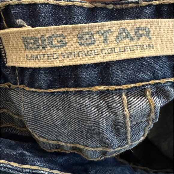 Big Star Union Straight Jeans Mens Size 29R Distressed Medium Wash Blue Denim - Picture 11 of 11